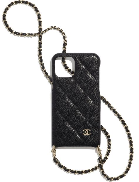 chanel cell phone cover|chanel iphone case with chain.